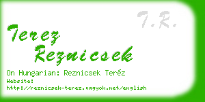 terez reznicsek business card